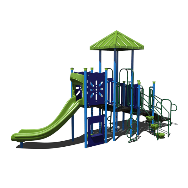 CW-0030 - Lemur Leap Commercial Grade Playground Set - Ages 2  to 12 yr - Front