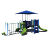 CW-0036 - Eclipse Exploration Elementary School Playground Equipment - Ages 2 to 12 yr - Front - Blue