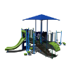 CW-0036 - Eclipse Exploration Elementary School Playground Equipment - Ages 2 to 12 yr - Back - Blue