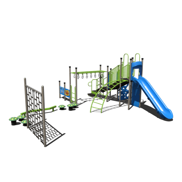 SRCW-0045 - Jungle Gym Junction Commercial Children's Play Equipment - Ages 5 to 12 yr - Front