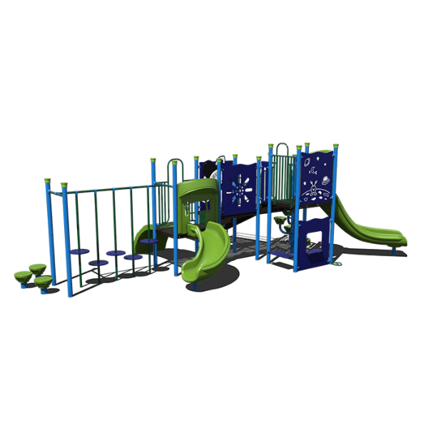 CW-0046 - Moonwalk Landing Park Playground Set - Ages 5 to 12 yr - Front