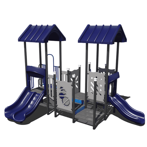CW-0069 - Twin Tops Preschool Playground Equipment - Ages 2 to 5 yr - Front