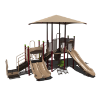 CW-0071 - Fun Base School Playground Structure - Ages 2 to 12 yr - Front