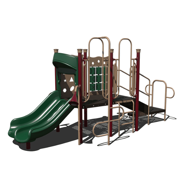 CW-0077 - Sunshine Park Small Commercial Playground Equipment - Ages 2 to 5 yr - Front