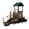 CW-0086 - Talk, Learn, Play Preschool Playground Equipment - Ages 2 to 5  yr - Back - Forest