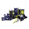 CW-0088 - Swamp Slide Commercial Playground Equipment - Ages 5 to 12 yr - Back - Electric