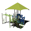 CW-0091 - Under and Over HOA Playground Equipment - Ages 2 to 12  yr - Back - Spring Storm