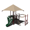 CW-0091 - Under and Over HOA Playground Equipment - Ages 2 to 12  yr - Front - Forest