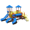 CW-0093 - Four Corner Commercial Grade Playground Equipment - Ages 2 to 12 yr - Front - Circus