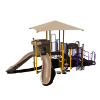 CW-0095 - Joyful Jungle Elementary School Playground Equipment - Ages 2 to 12 yr - Plum - Front