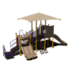 CW-0095 - Joyful Jungle Elementary School Playground Equipment - Ages 2 to 12 yr - Plum - Back