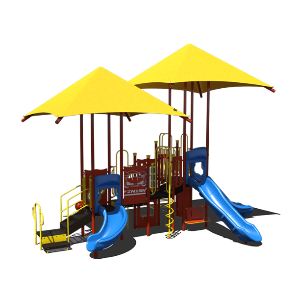CW-0096 - Sky High Playset School Playground Equipment - Ages 2 to 12 yr - Circus - Front