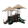 CW-0096 - Sky High Playset School Playground Equipment - Ages 2 to 12 yr - Forest - Front