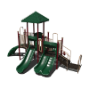 CW-0099 - Kiddie Kingdom Preschool Playground Equipment - Ages 2 to 5 yr - Front - Forest