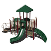 CW-0099 - Kiddie Kingdom Preschool Playground Equipment - Ages 2 to 5 yr - Back - Forest