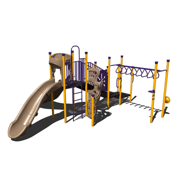 CW-0100 - High Divide Children's Commercial Playground Equipment - Ages 5 to 12 yr - Front