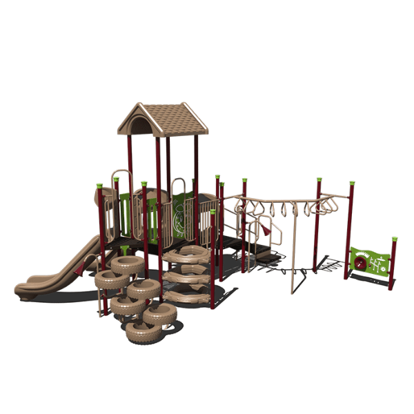 CW-0106 - Ant March Adventure Commercial Grade Playground Equipment - Ages 5 to 12  yr - Front
