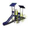 CW-0108 - Vine Climber Commercial Steel Playground Set - Ages 2 to 12 yr - Back