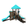CW-0031-1 - Castle Keep Playground Structure - Ages 2 to 5 yr - Back - Beachside