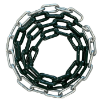 	H-54 - Plastisol Trivalent Plated 4/0 Playground Swing Chain - One Chain - Color Options - Green