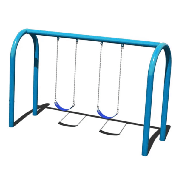 TFR3501XX - 1-Bay Arch Playground Swing Set  - Quick Ship - 2 - 12 age - Sky Blue