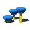 90021200XX - Lily Pad Walk Playground Stepping Stones - Three Pad - Ages 2 to 12 yr