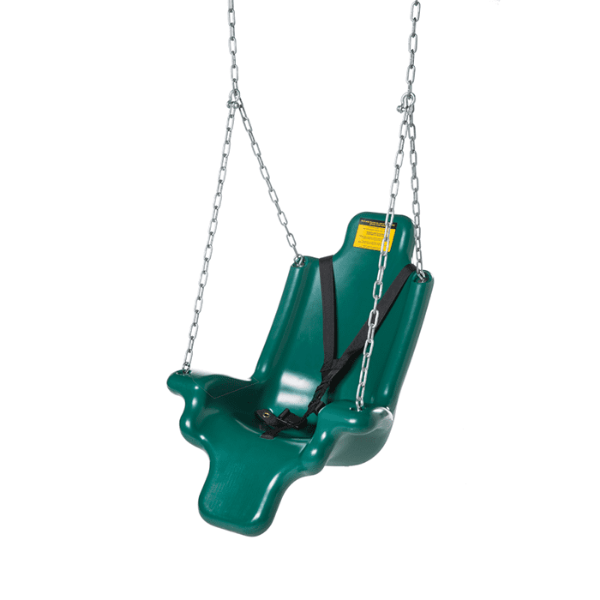 ADP-10-BL - Complete Large Adaptive Playground Swing Seat with Harness, Eyebolts, and Chain -  Ages 2 to 12 yr