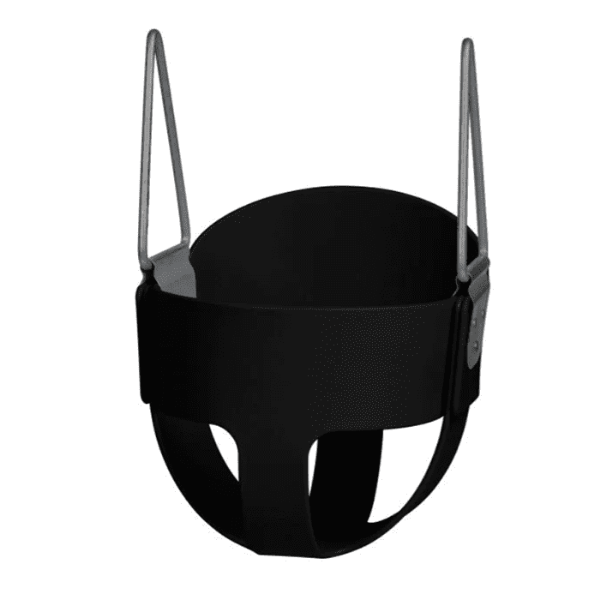 S-28 - Infant High Back Full Bucket Playground Swing Seat - 6 mo to 2 yr - Black