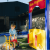 RECF0033XX - Gas Station Plastic Freestanding  Playground Panel w/Sign and Awning - Ages 2 to 12 yr