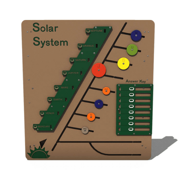 RECF0053XX - Recycled Plastic Solar System Feestanding Playground Play Panel - Ages 2 to 12 yr 