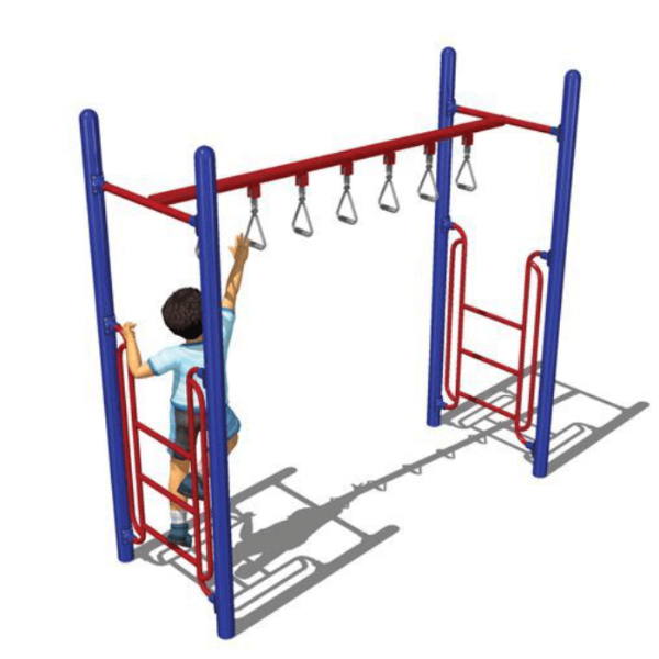 AFR0099XX - Trapeze Ring Overhead Playground Ladder Climber - Ages 5 to 12 yr 