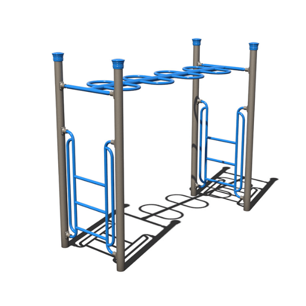AFR0105XX - Loop Rung Overhead Playground Freestanding Playground Climber - Ages 5 to 12 yr