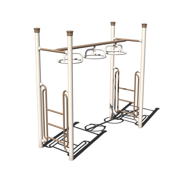 AFR0117XX - Three Wheel Swinger Overhead Playground Ladder - Ages 5 to 12 yr