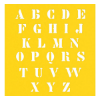 Activity Panel - Cutout Alphabet - Yellow