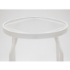 St. Maarten II Straight Acrylic Round Side Table - Top Details