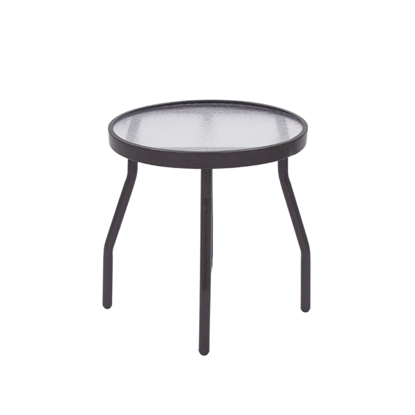 A18-2 - St. Maarten II Angled Acrylic Round Patio Side Tables