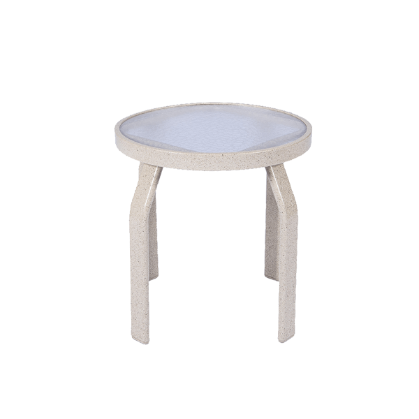 AW18 - Waterfront Acrylic Round Patio Side Table