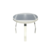 AW24-2 - Waterfront Angled Acrylic Round Patio Side Table
