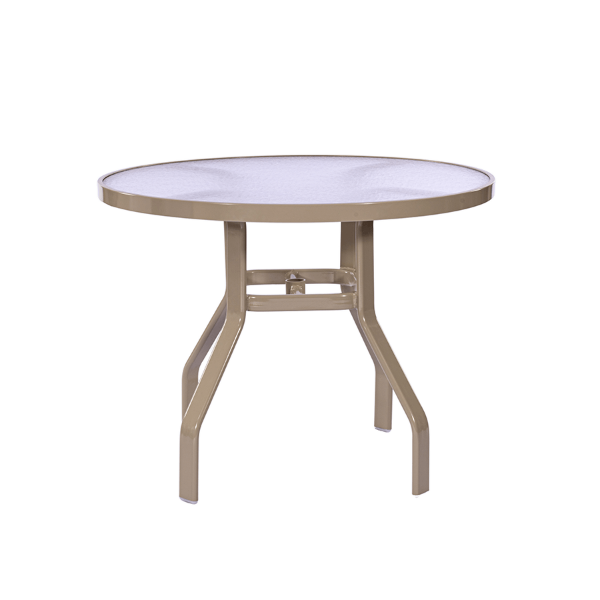 AW36 - Waterfront Acrylic Round Patio Dining Table