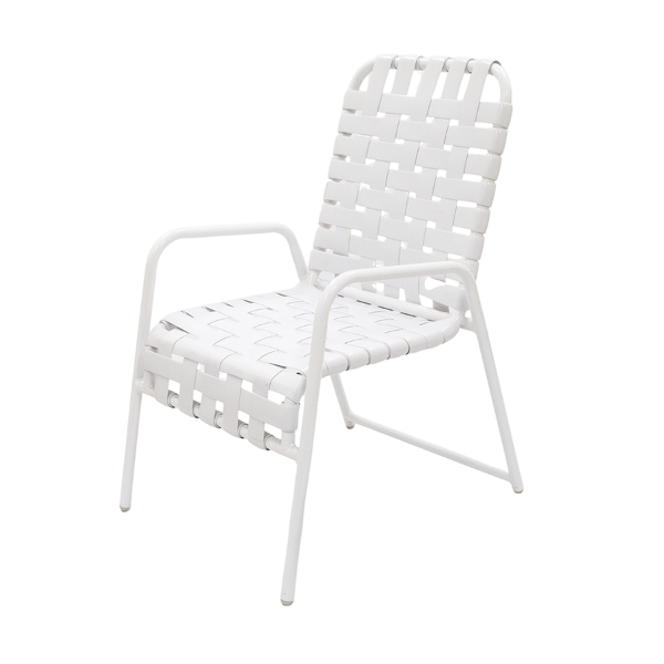 C50B - St. Maarten II Crossweave Vinyl Poolside Dining Chair