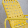 C55B - St. Maarten II Crossweave Vinyl Dining Sled Base Chair - Back Detail