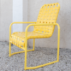 C55B - St. Maarten II Crossweave Vinyl Dining Sled Base Chair - Lifestyle