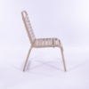 	C60 - St. Maarten II Vinyl Armless Poolside Dining Chair - Side