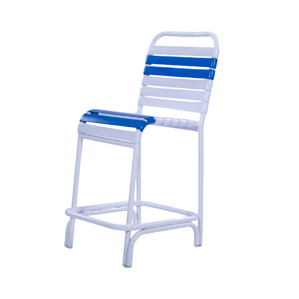 C70 - St. Maarten II Vinyl Armless Patio Counter Height Chair