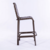 C75B - St. Maarten II Crossweave Vinyl Armless Patio Bar Chair - Side