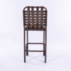 C75B - St. Maarten II Crossweave Vinyl Armless Patio Bar Chair - Back