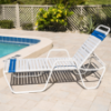 C145 - St. Maarten II 14 Inch Standard Vinyl Chaise Lounge - Lifestyle