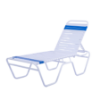 C160 - St. Maarten II 16 Inch Elevated Vinyl Chaise Lounge