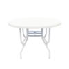 FL42 - St. Maarten II Fiberglass Round Patio Dining Table with L Supports