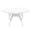 FL48 - St. Maarten II Fiberglass Round Patio Dining Table with L Supports